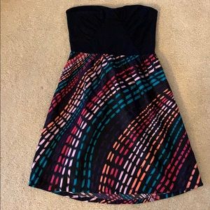 Black/multicolored bottom Roxy dress